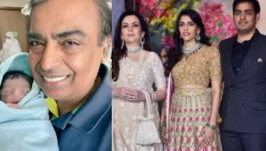 Unseen Photo Of Akash Ambani And Shloka Mehta's Son Prithvi Celebrating His First Diwali With Family