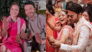 Ankita Lokhande And Vicky Jain Twin In Floral Ensembles For 'Mehendi' Party, Dance Their Heart Out