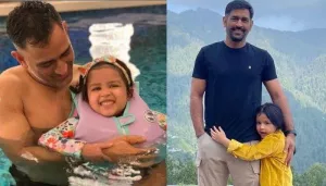 MS Dhoni's Daughter, Ziva Singh Dhoni Poses Like A Model In A Cute Monokini By The Poolside