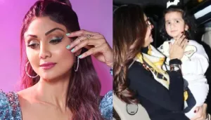 Shilpa Shetty Kundra Returns From Her Holidays, Poses With Her Daughter, Samisha And Son, Viaan