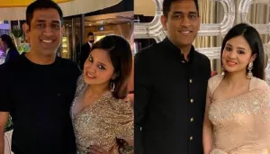 Sakshi Singh Dhoni And Mahendra Singh Dhoni's Candid Moment, Guess Who Photobombed Their Picture?