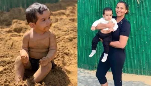 Geeta Phogat Introduces Her Son, Arjun's Wrestling Partner, He Jumps Over Him To Beat Him [Video]