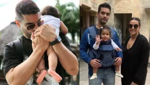 Angad Bedi's Daughter, Mehr Starts His Birthday With Cake And Balloons, Wearing A Glowy Headband