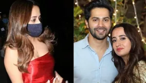 Natasha Dalal's Red Thigh-High Slit Outfit With White Chooda Look Gives Modern 'Nayi Dulhan' Goals