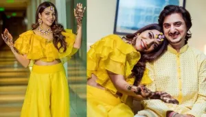 'Yeh Ishq Haaye' Fame, Taanvi Thakker And BF Aditya Kapadia's Haldi Photos Prove She's A Happy Bride