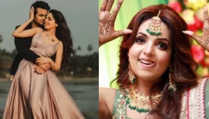 Sugandha Mishra Stuns In A Green Lehenga For Her 'Mehendi' Ceremony, Flaunts Her Henna-Clad Hands