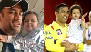 Ziva Dhoni Looks Adorable With Papa, MS Dhoni, Fans Miss Her Cheering For Mahi During His Matches