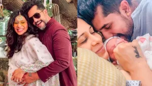 Kishwer Merchantt And Suyyash Rai Look Super Excited As They Take Their Newborn Baby Home