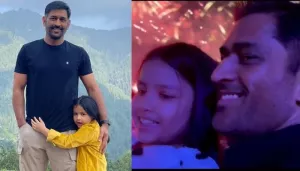 MS Dhoni Shows His Daughter, Ziva Singh Dhoni Grand Firework Show As They Welcome 2023