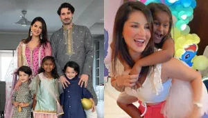 Sunny Leone Celebrates Daughter, Nisha Weber's 7th Birthday, She Dons A Peach Princess Dress