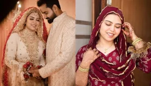 Saba Ibrahim Shares First Picture After Wedding, Flaunts Faded Mehendi With 'Laal' Suit Of Rs. 990