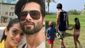 Shahid Kapoor Aces Daddy Duties, Takes Misha And Zain To Beach While Mommy, Mira Enjoys Her Trip