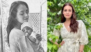 Dia Mirza Shares A Playful Video Of Her Son, Avyaan, Tells Him To 'Catch A Falling Star'