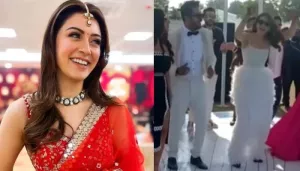Hansika Motwani Stuns In A White Gown For Pre-Wedding Festivities, Dances Her Heart Out With Sohael
