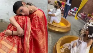 First Pictures From Mouni Roy's 'Haldi' And 'Mehendi' Ceremony, Soon-To-Bride Hugs Suraj Nambiar