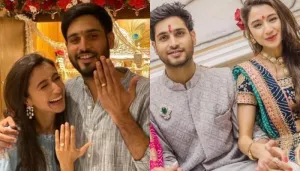 Jai Anmol Ambani's Bride, Krisha Shah Dons A Golden-Red Lehenga For Her Wedding Ceremony