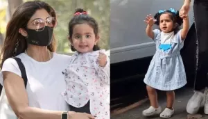 Shilpa Shetty's Daughter, Samisha Greets Paps For The First Time, Her Cute Gesture Is Winning Hearts