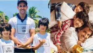 Hrithik Roshan Holidaying With His Sons, Hridhaan And Hrehaan In LA Sets Pure Family Goals