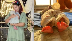 New Mommy, Debina Bonnnerjee Flaunts Her Newborn Baby's Burp Cloth, Calls It A New Accessory