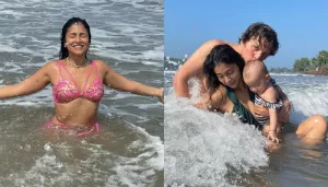 Shriya Saran Sets The Gram On Fire With Beach-Baby Look, Enjoys With Russian Hubby And Baby, Radha