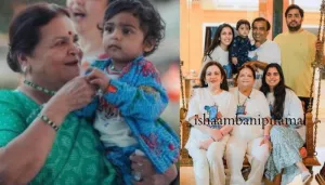 Kokilaben Ambani Stuns In Sporty Avatar With Great-Grandson, Prithvi Akash At His 1st Year Birthday