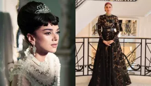 Cannes 2022: Aditi Rao Hydari Dons A 'Bindi' Along With Laced Black Gown From Sabyasachi's Couture