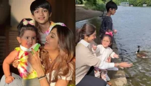 Shilpa Shetty Spends Sunday Feeding Ducks, And Samisha Cutely Asking For More Bread Is Unmissable