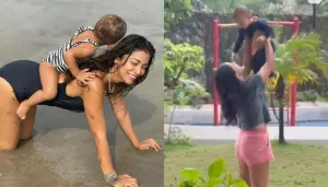 Shriya Saran And Her Daughter, Radha Enjoy The Rain, Shares Adorable Mother-Daughter Moments