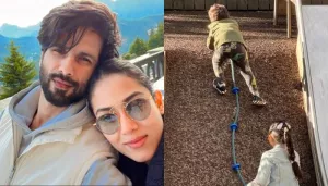 Mira Rajput And Hubby, Shahid Kapoor Play Takeshi's Castle With Their Kids, Misha And Zain In Europe