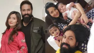Radhika Pandit Posts A Frame Worthy Picture With Her Hubby, Yash And Their Kids, Ayra And Yatharv