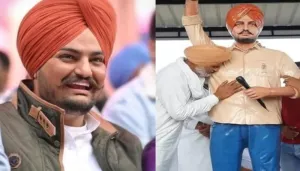 Sidhu Moose Wala's Father Breaks Down Into Tears As He Unveils A Life-Size Statue Of His Son