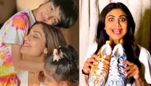 Shilpa Shetty's Ten-Year-Old Son, Viaan Starts His Own Sneaker Business, Gifts The First Pair To Mom