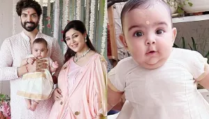 Debina Bonnerjee's Baby, Lianna Dons A 'Gota Patti' Lehenga With A Cutesy 'Bindi' For Ganesh Utsav