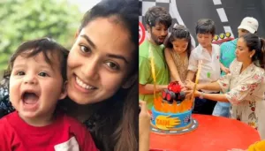 Mira Rajput Plants A Sweet Kiss On Son, Zain's Cheeks, Cuts His Two-Tiered Birthday Cake [VIDEO]