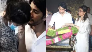 Mahesh Babu Performs His Mother's Last Rites, Holds His Tears Back Seeing Daughter, Sitara Crying