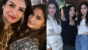 Raveena Tandon's Daughter, Rasha Thadani Looks Like A Spitting Image Of Her As They Twin In White