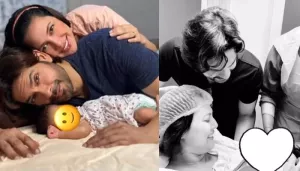 Rochelle Rao Drops A Cute Video Featuring A Clip From Labour Room As Her Baby Girl Turns 2-Weeks Old