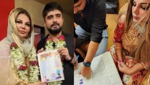 Rakhi Sawant Shares First Pictures From Her Intimate Wedding, Dons A Floral 'Sharara'