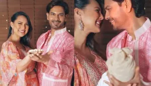Keith Sequeira-Rochelle Rao Celebrate 1st Diwali As Parents, Their Baby Girl Dons A Tiny White Dress