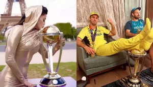 Urvashi Rautela Slams Mitchell Marsh For Putting His Feet On The WC Trophy, 'Bro Show Some Respect'