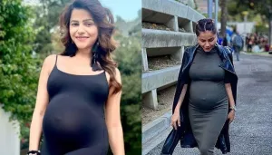 Rubina Dilaik Looks Gorgeous In A Green Bodycon Dress, Slays Maternity Fashion, Flaunts Baby Bump