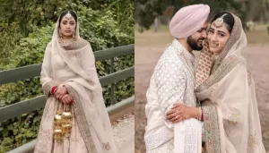 Bride Slayed In A Pastel Pink Sabyasachi Mukherjee Lehenga, Styled Her Look With 'Kundan' Jewellery