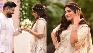 Bengali Actress, Sandipta Sen Gets Engaged To Soumya Mukherjee, Flaunts Her Dainty Diamond Ring