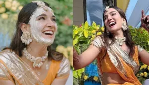 Mukti Mohan Drops Glimpses From Her 'Haldi' Ceremony, She Looks Like 'Apsara' In A Backless Lehenga