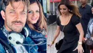 Hrithik Roshan's Ex-Wife, Sussanne Khan Trips In Front Of The Paps, Troll Says, 'Utari Nahi Raat Ki'