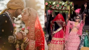Rubina Dilaik Holds 'Phoolon Ki Chadar' During Sister, Jyotika's Bridal Entry, Dances Her Heart Out