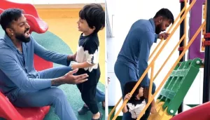 Hardik Pandya Gives A Tour Of His Son, Agastya's Lavish Play Area Set Up At Their Terrace