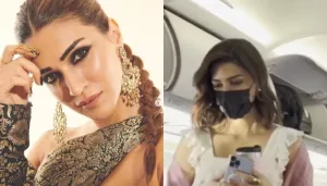Kriti Sanon Travels In Economy Class, Plays With A Little Kid, Viral Videos Receive Mixed Reactions