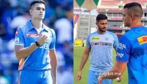 Arjun Tendulkar Is Bitten By Dog Ahead Of MI Match In Lucknow, Gets Massively Trolled By Netizens