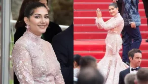 Sapna Choudhary's Cannes Red Carpet Debut Wins Hearts, Haryanvi Dancer Dazzles In A Corset-Cut Top